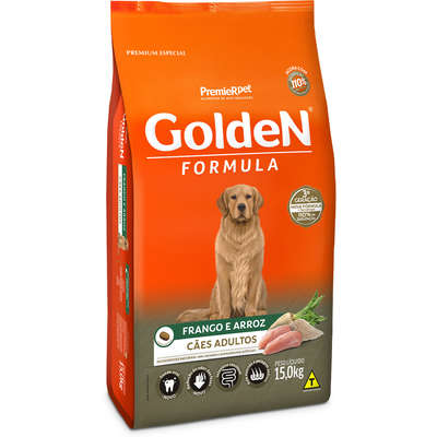 Ração Golden Fórmula  Cães Adultos Frango e Arroz 15kg