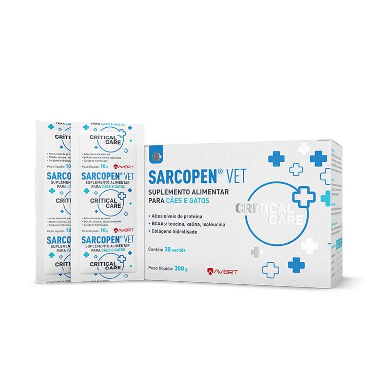 Suplemento Alimentar para Cachorro e Gato Sarcopen Vet 30 Sachês