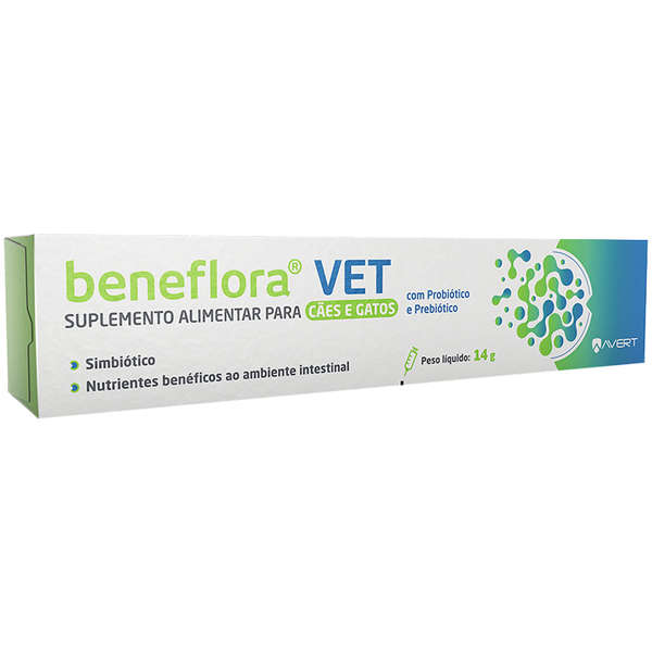 Suplemento Alimentar Beneflora VET para Cachorros e Gatos 14g