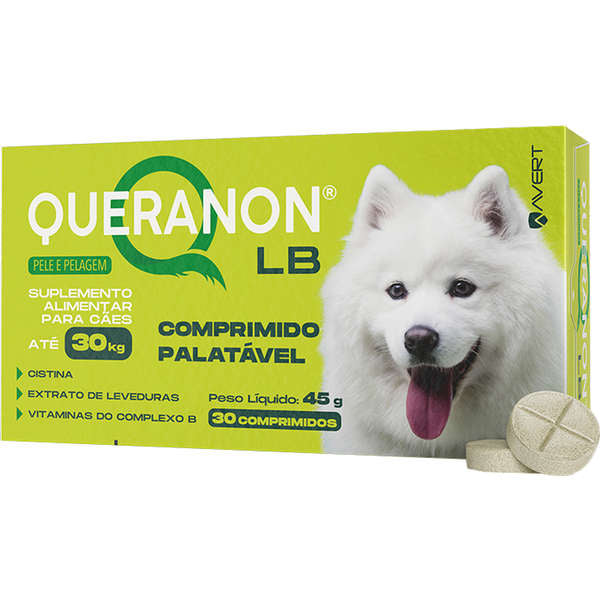 Suplemento Queranon LB Avert para Cachorros até 30kg 30 comprimidos