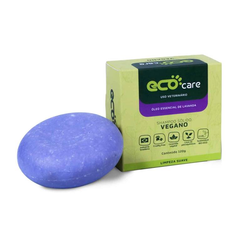 Shampoo Sólido Vegano Eco Care 120g