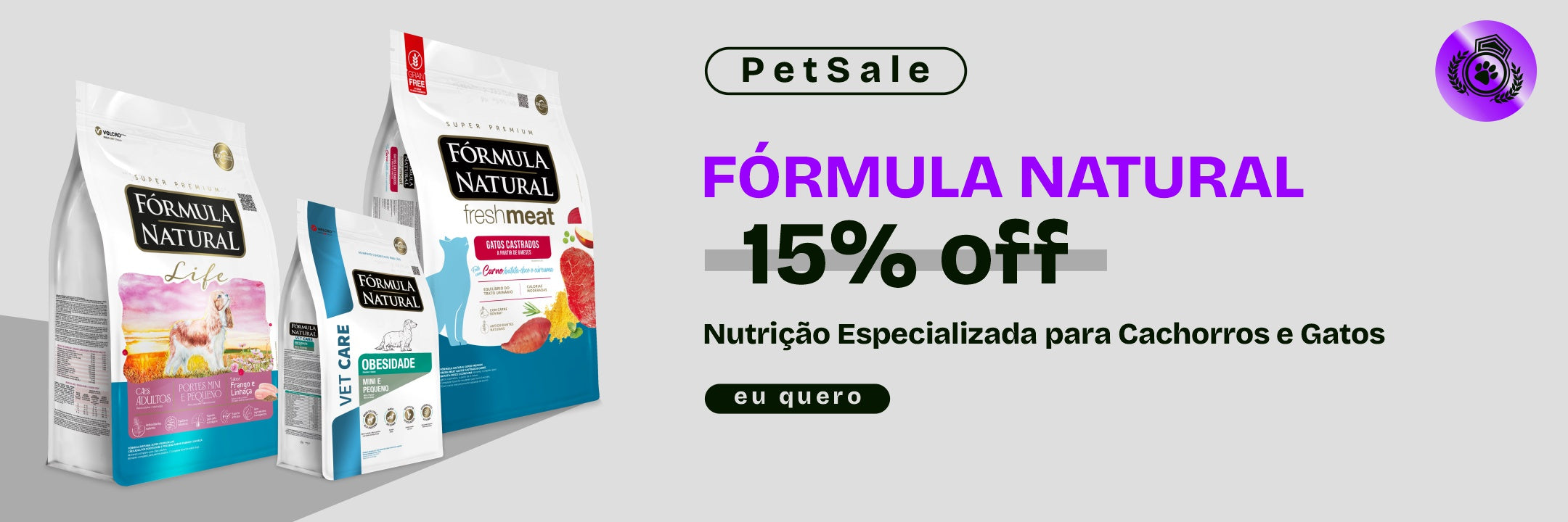 Ração Fórmula Natural