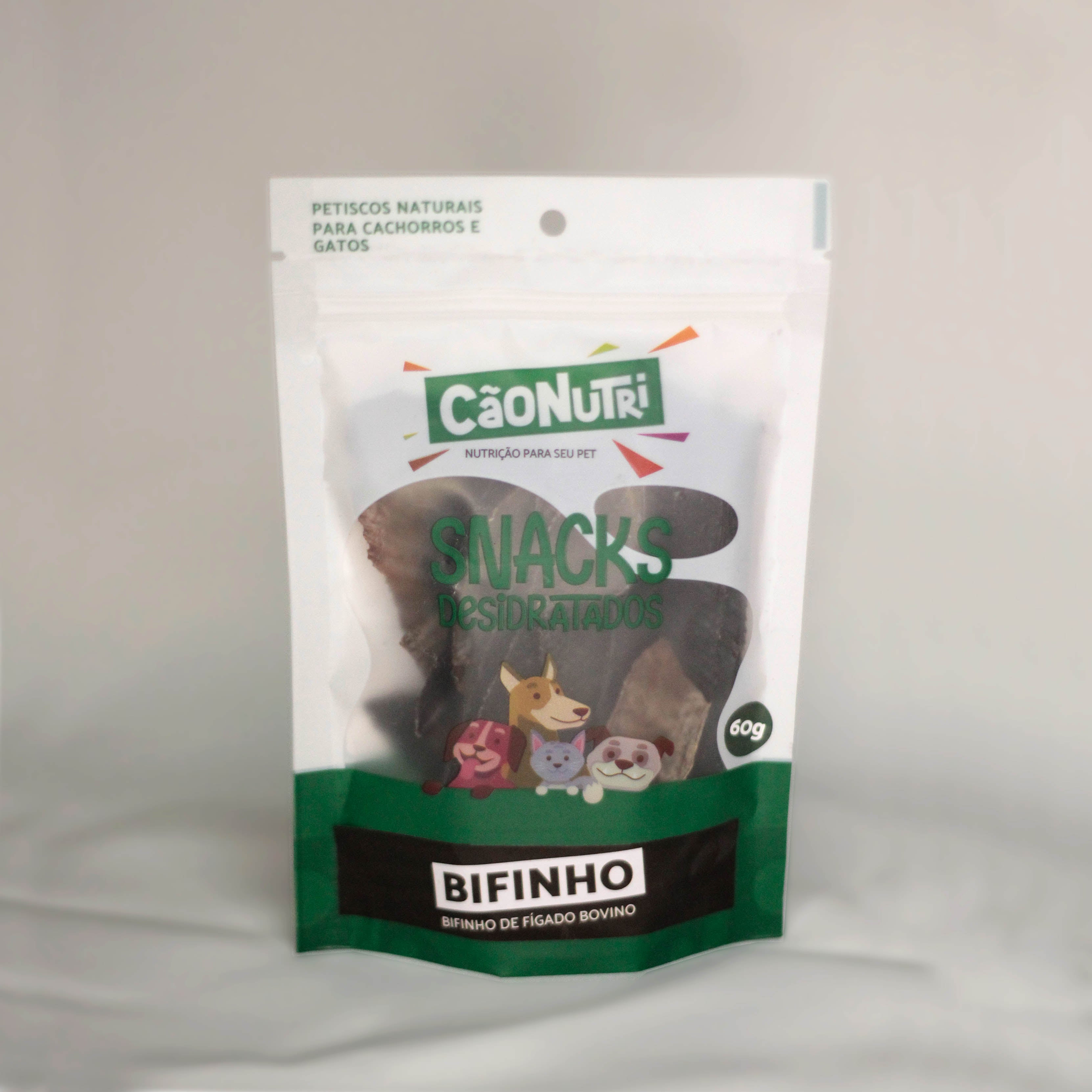Petisco Natural Cão Nutri Bifinhos Desidratados de Fígado 60g