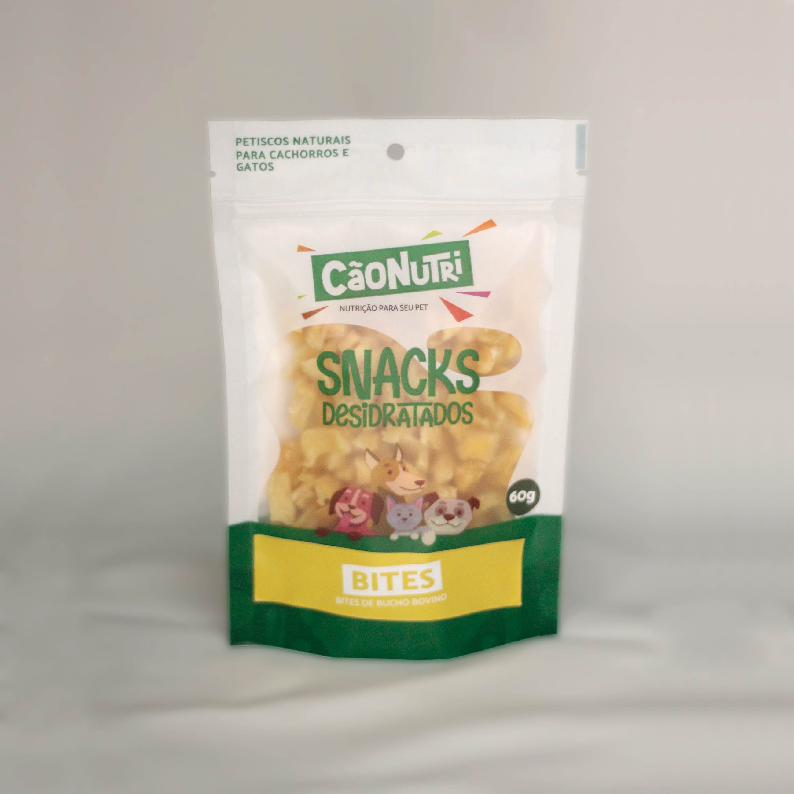 Petisco Natural Cão Nutri Bites de Bucho Bovino 60g