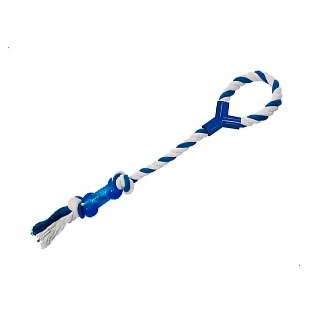 Brinquedo para Cachorro Lupe Corda com Puxador Ossinho