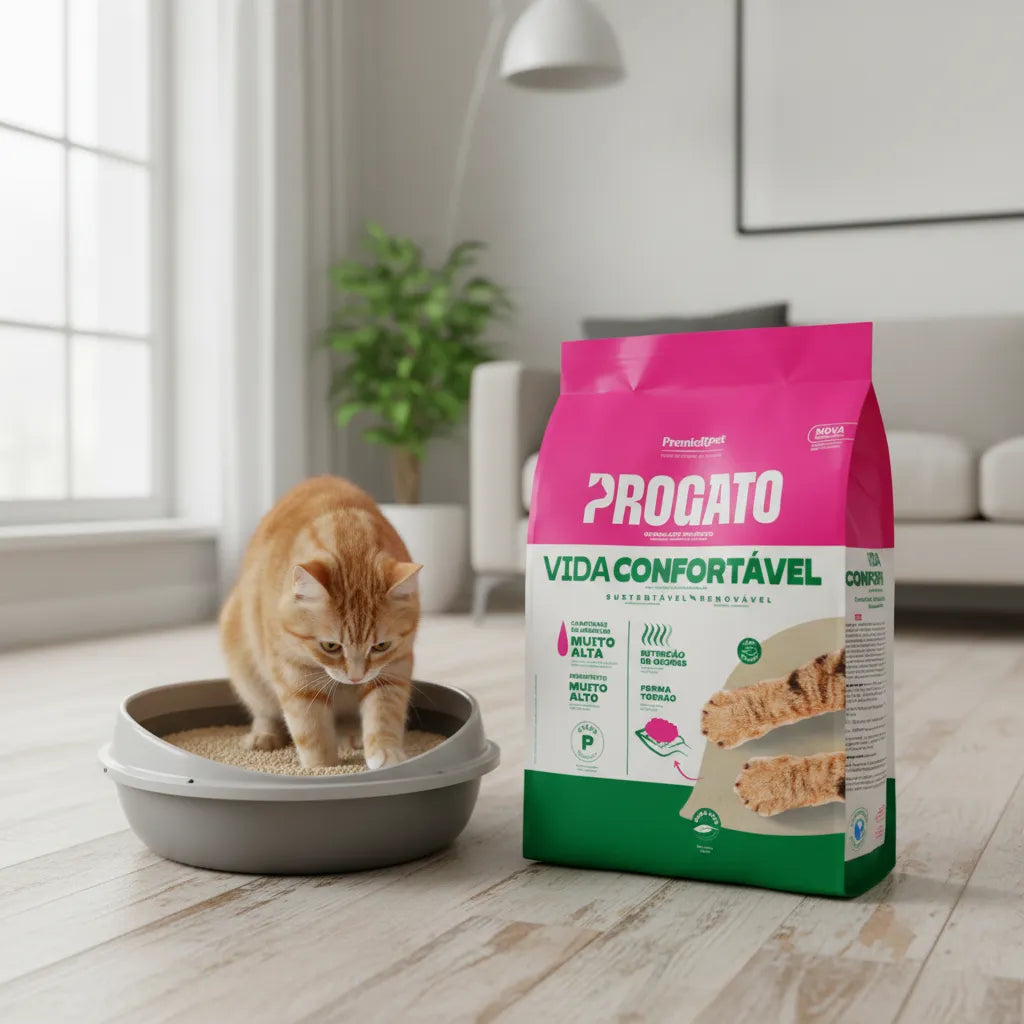 Granulado Higiênico Biodegradável ProGato Vida Confortável 10kg