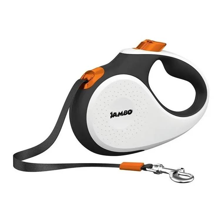 Guia Retrátil para Cachorro Friend Jambo Média Branca