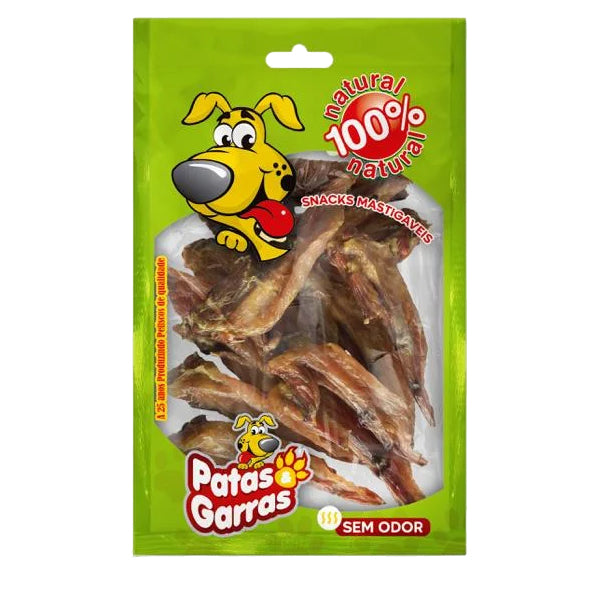 Petisco Natural para Cachorro Asinha de Frango Desidratada Patas & Garras 80g