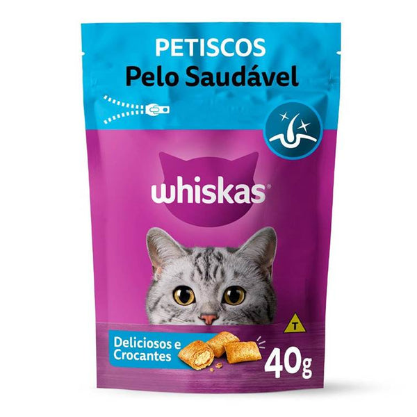 Petisco Whiskas Temptations Pêlo Saudável para Gatos 40g