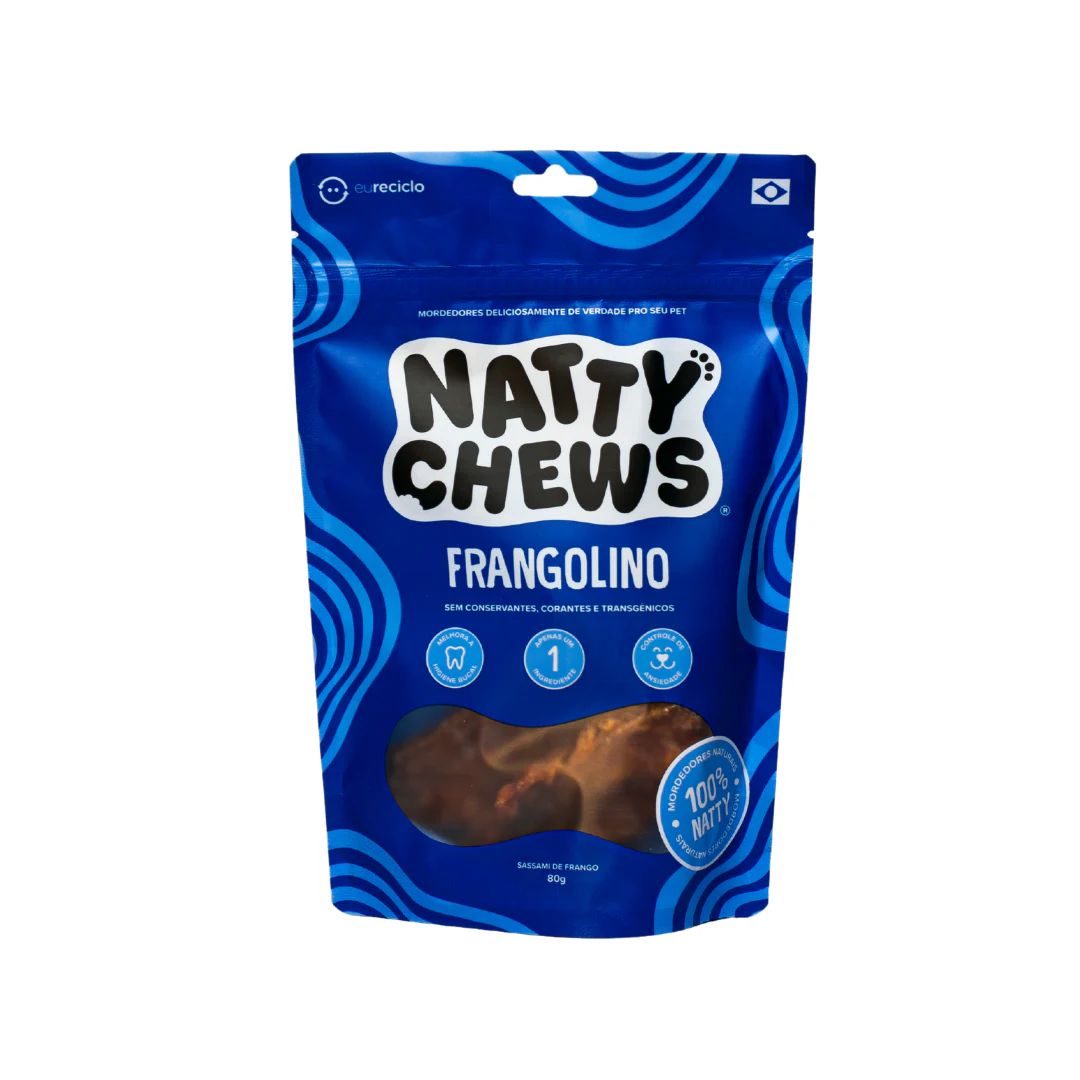Petisco Frangolino Natty Chews Sassami de Frango Desidratado 80g