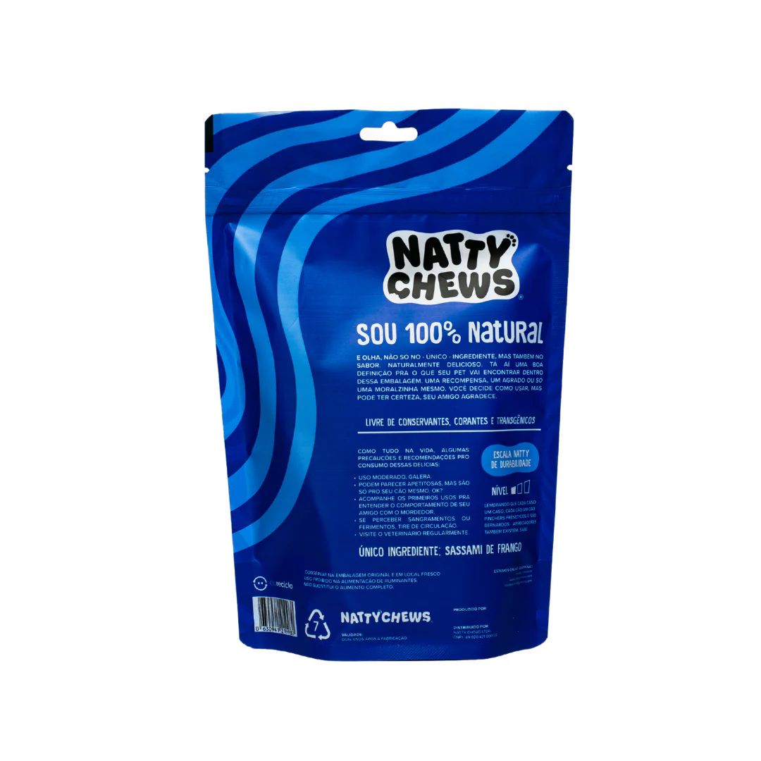 Petisco Frangolino Natty Chews Sassami de Frango Desidratado 80g