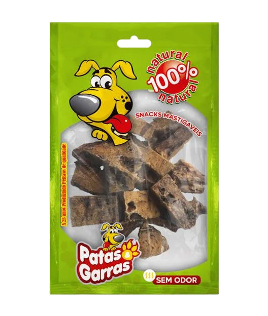 Petisco Natural ara Cachorro Snacks Pulmão Bovino Patas & Garras 50g