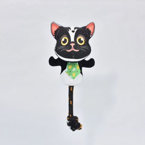 Brinquedo com Corda Ferpa Pets Gato Preto