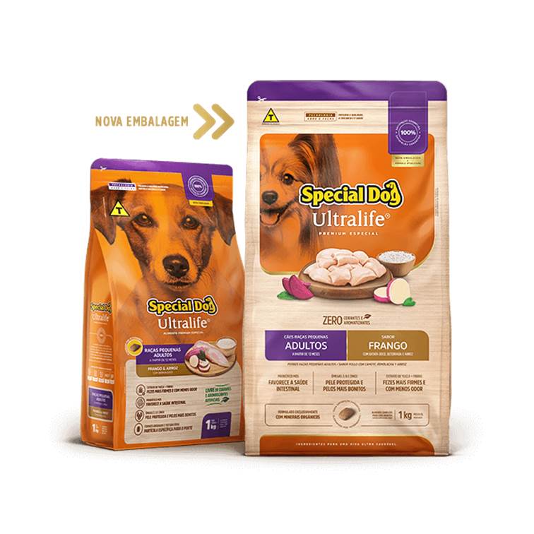 Ração Special Dog Ultralife Cães Raças Pequenas Adulto Frango 15kg