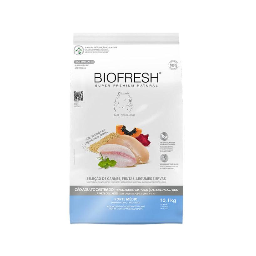 Ração Biofresh Cães Adultos Castrados Raças Médias 10kg