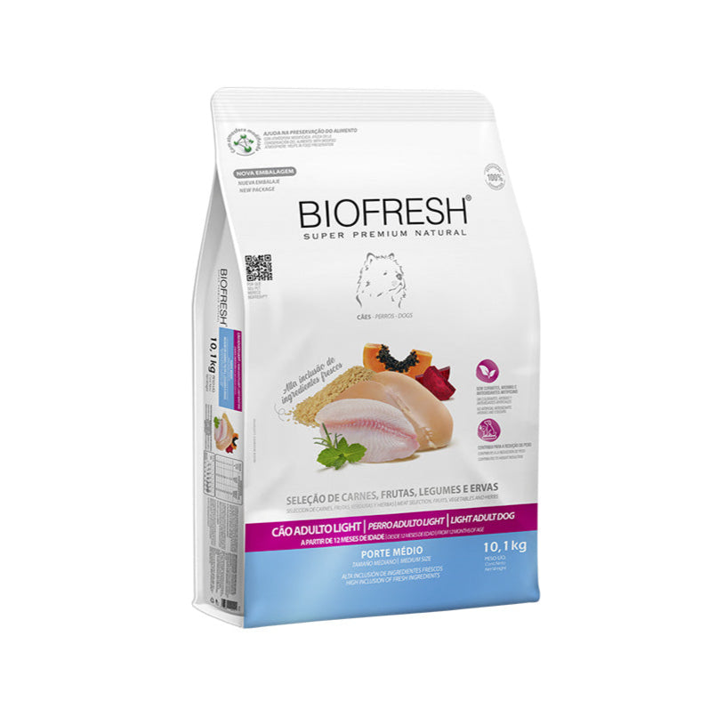 Ração Biofresh Cães Adultos Light Raças Médias 10,1kg
