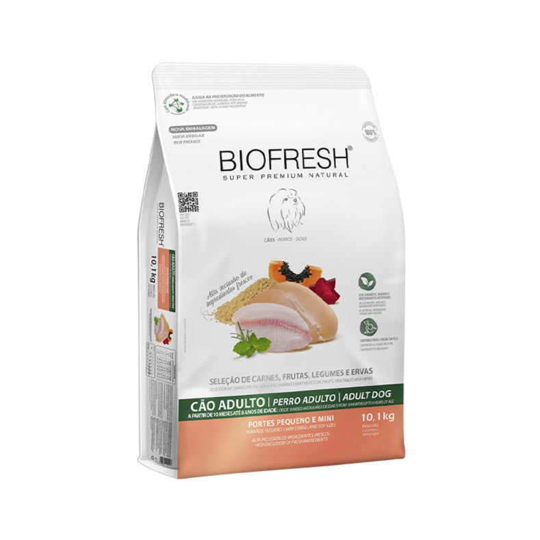 Ração Biofresh Cães Adultos Raças Pequenas e Mini 10,1kg