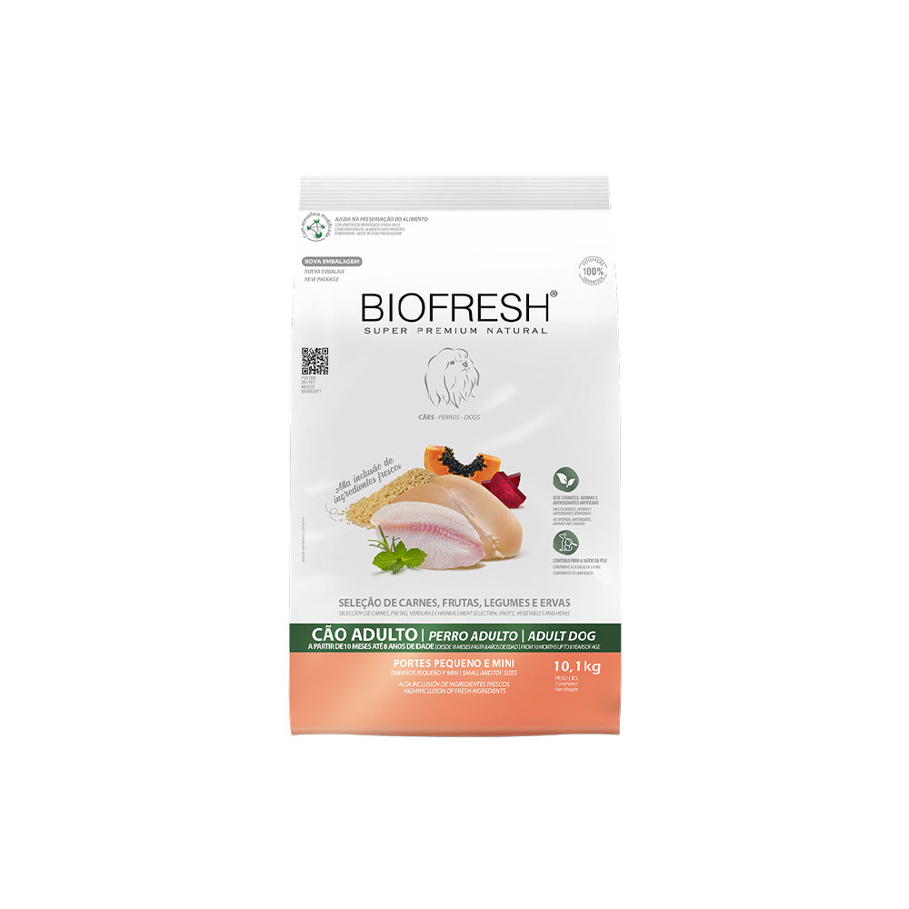 Ração Biofresh Cães Adultos Raças Pequenas e Mini 10,1kg