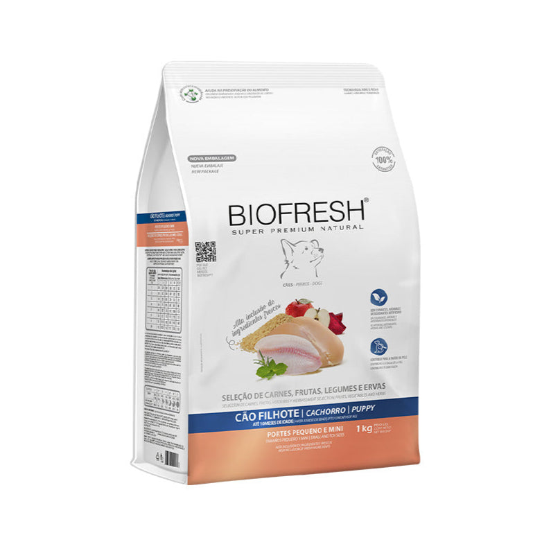 Ração Biofresh Cães Filhotes Raças Pequenas e Mini 1kg