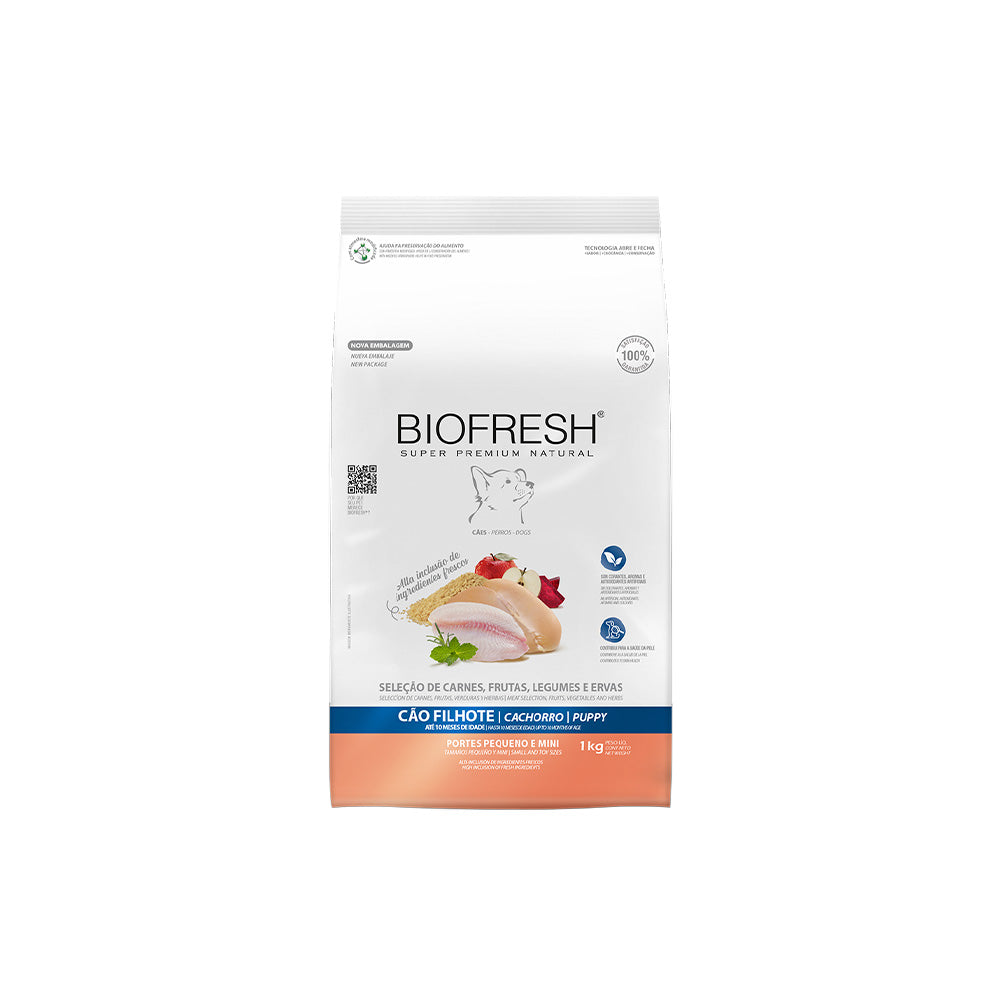 Ração Biofresh Cães Filhotes Raças Pequenas e Mini 1kg