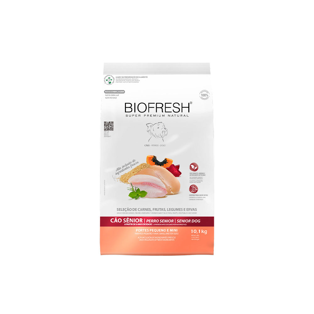 Ração Biofresh Cães Sênior Raças Pequenas e Mini 10,1kg