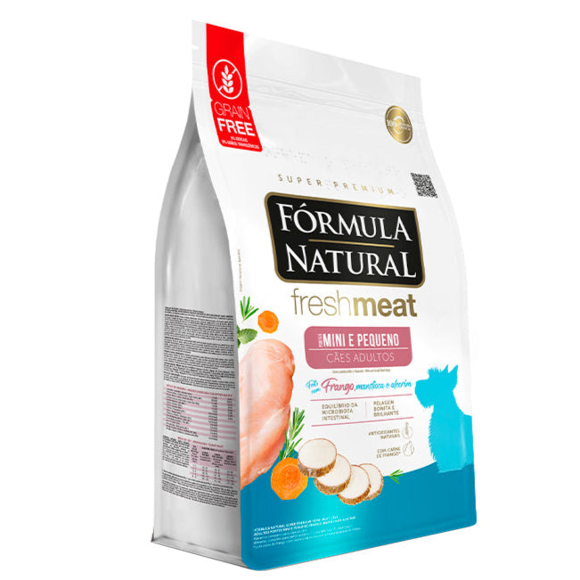 Ração Fórmula Natural Fresh Meat Cães Adultos Raças Pequenas e Mini 7kg