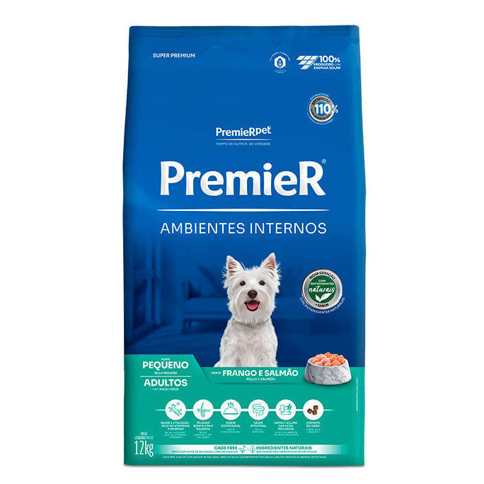 Ração Premier Ambientes Internos Cão Adulto Raças Pequenas 12kg
