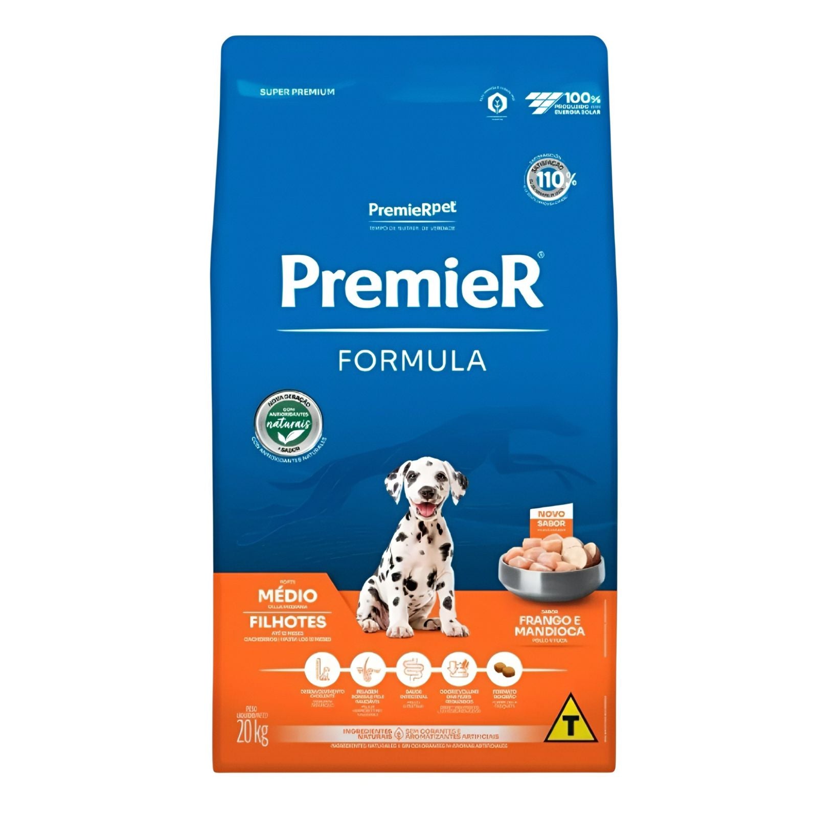 Ração Premier Fórmula Cão Filhote Raças Médias 20kg
