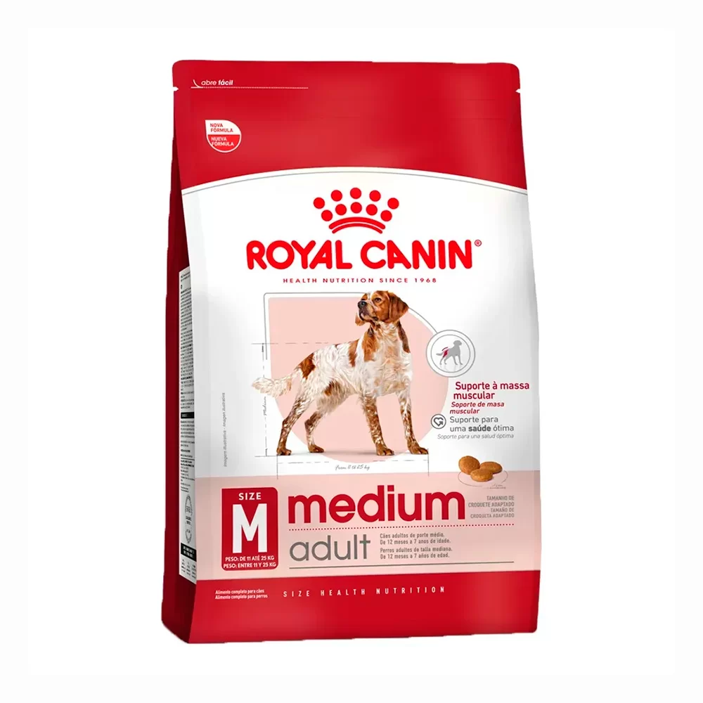 Combo Ração Royal Canin Medium Adult 12kg 2 unidades