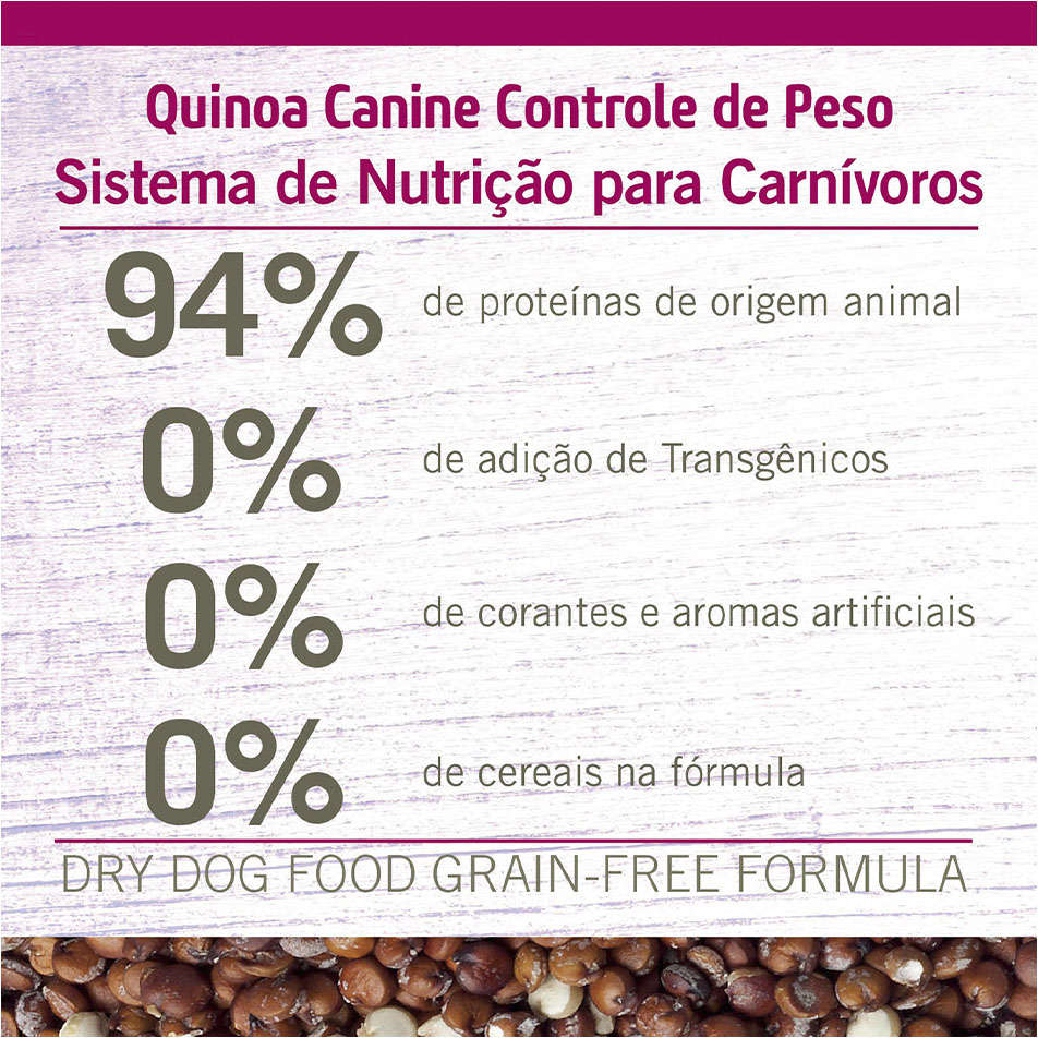 Ração N&D Quinoa Cães Adultos Mini Controle de Peso Suíno 800g