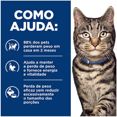 Ração Hill's Prescription Diet Metabolic Perda e Manutenção de Peso para Gatos Adultos 1,81kg