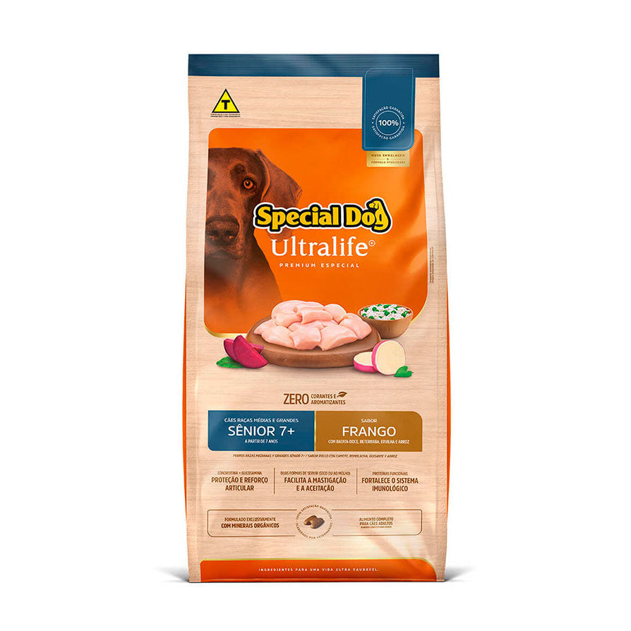 Ração Special Dog Ultralife Cães Sênior Raças Grandes e Gigantes 15kg