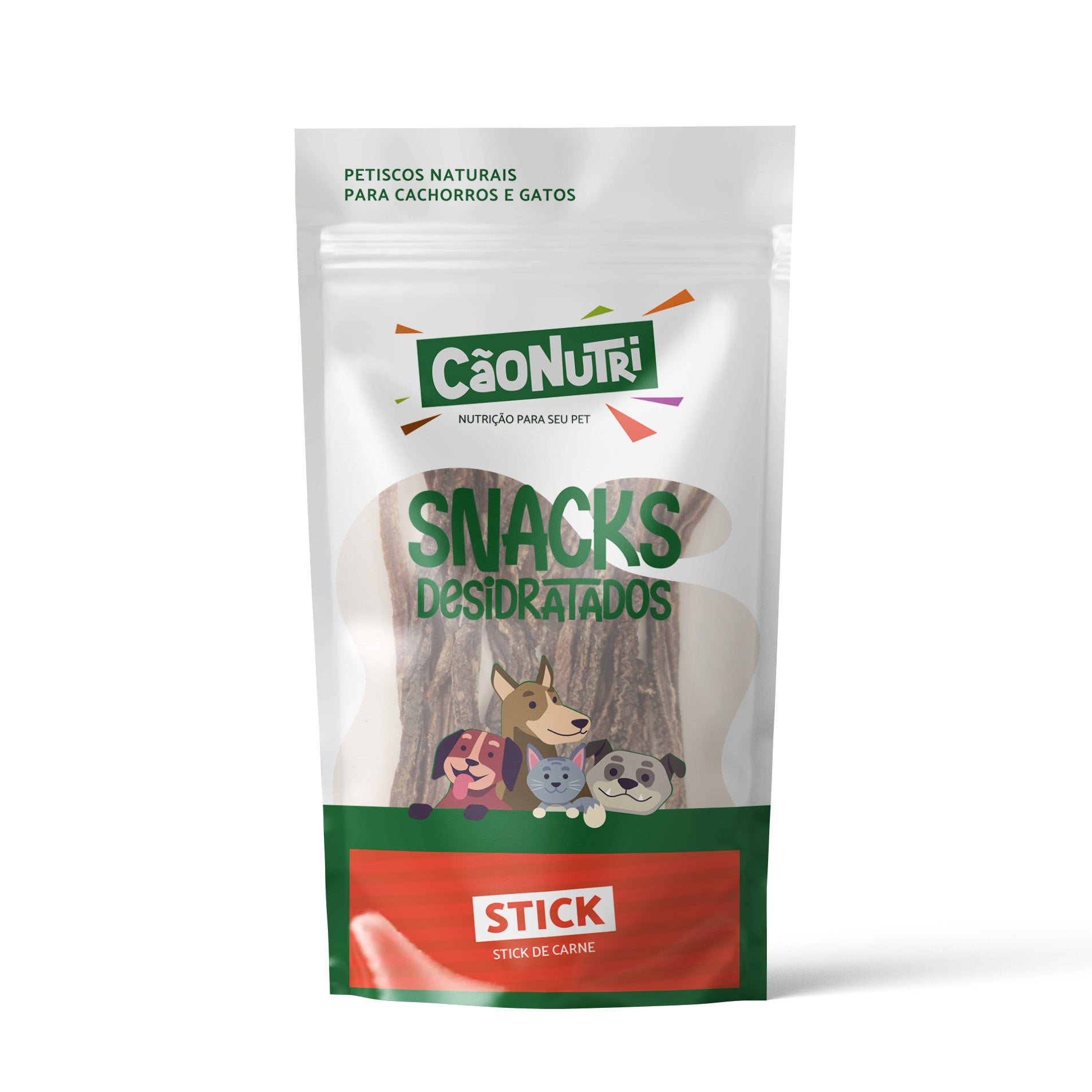 Petisco Natural Cão Nutri Sticks Desidratados Carne 60g