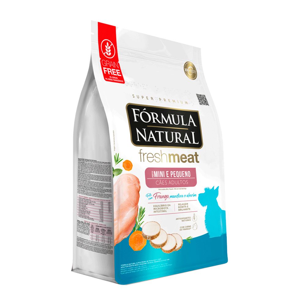 Ração Fórmula Natural Fresh Meat Cães Adultos Raças Pequenas e Mini 1kg