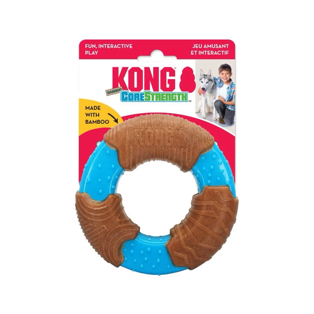 Brinquedo para Cachorro KONG Anel de Bambu Corestrength Grande