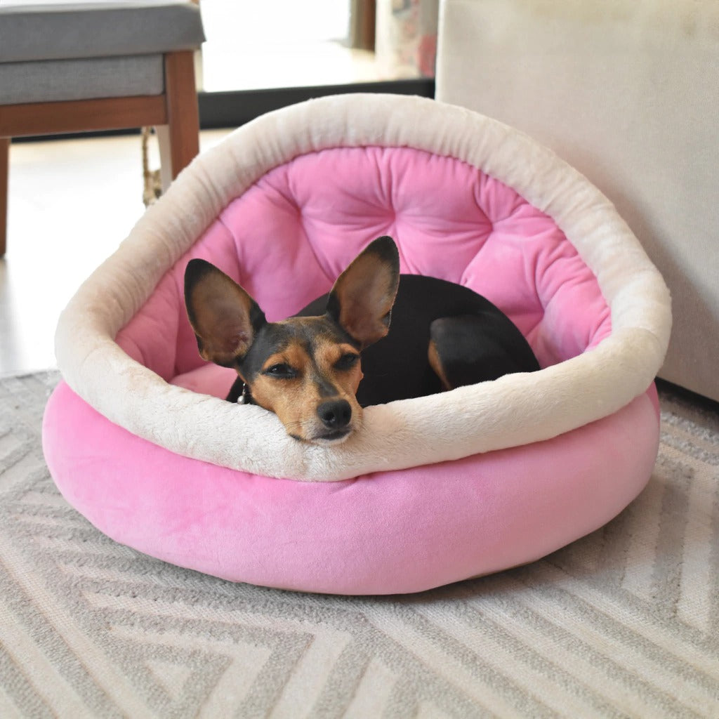 Cama para Cães Bicho Ferpa Puppy Skin Luxo Tamanho Único Rosa