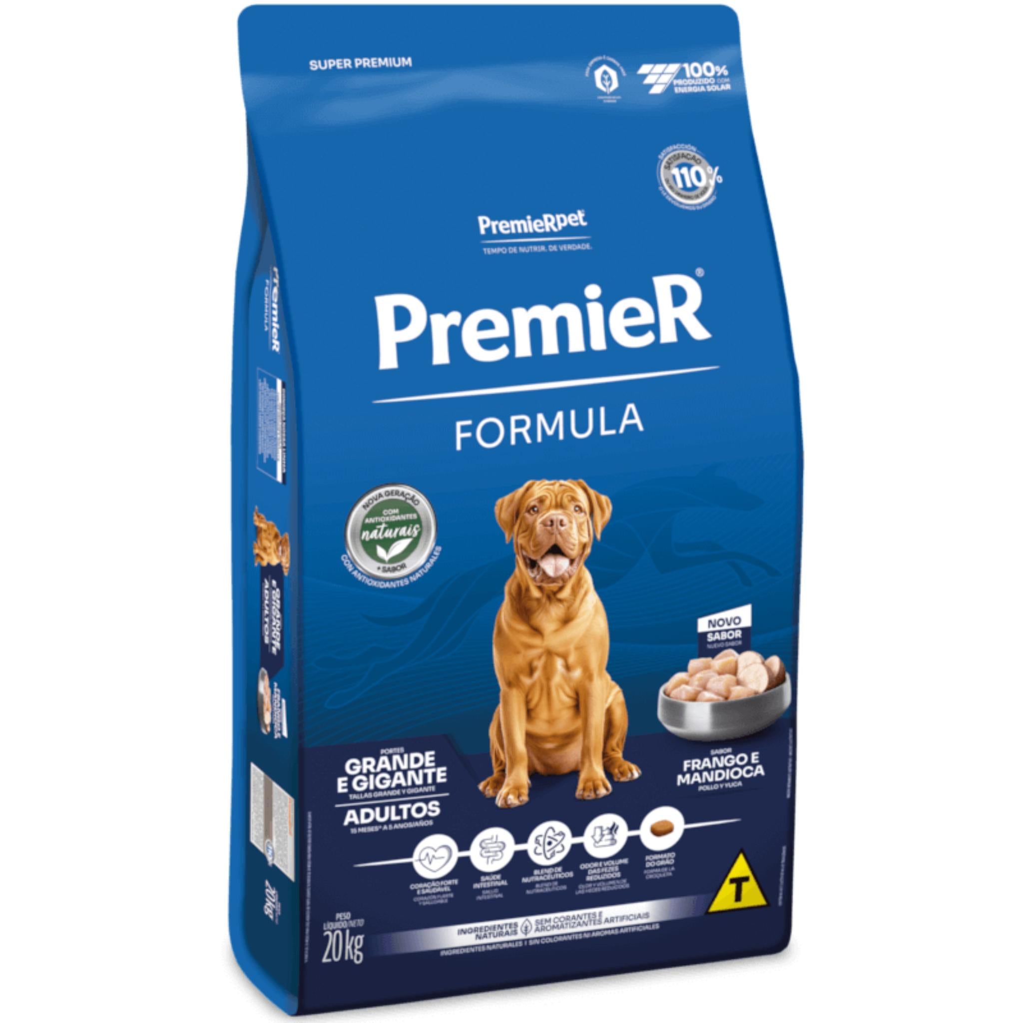 Ração Premier Fórmula Cão Adulto Raças Grandes e Gigantes Frango 20kg