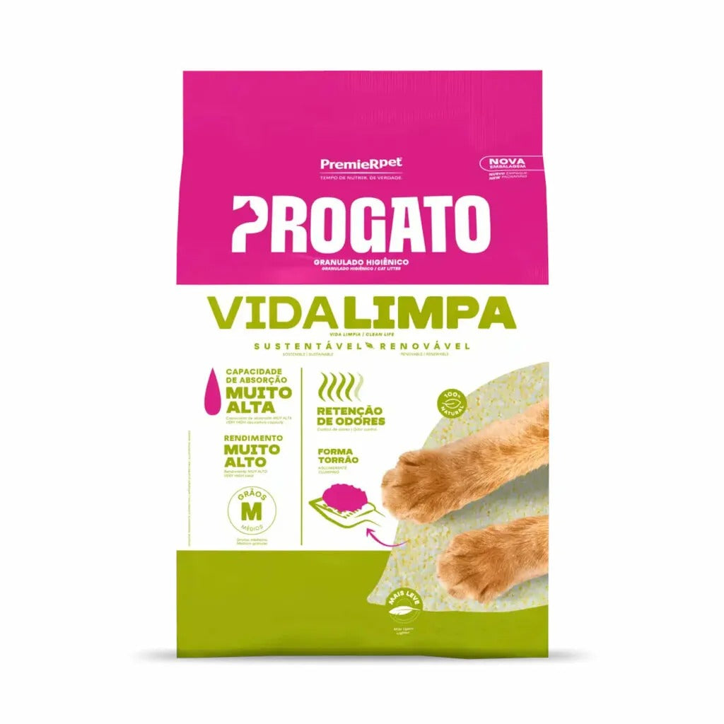 Granulado Higiênico Progato Vida Limpa 10kg