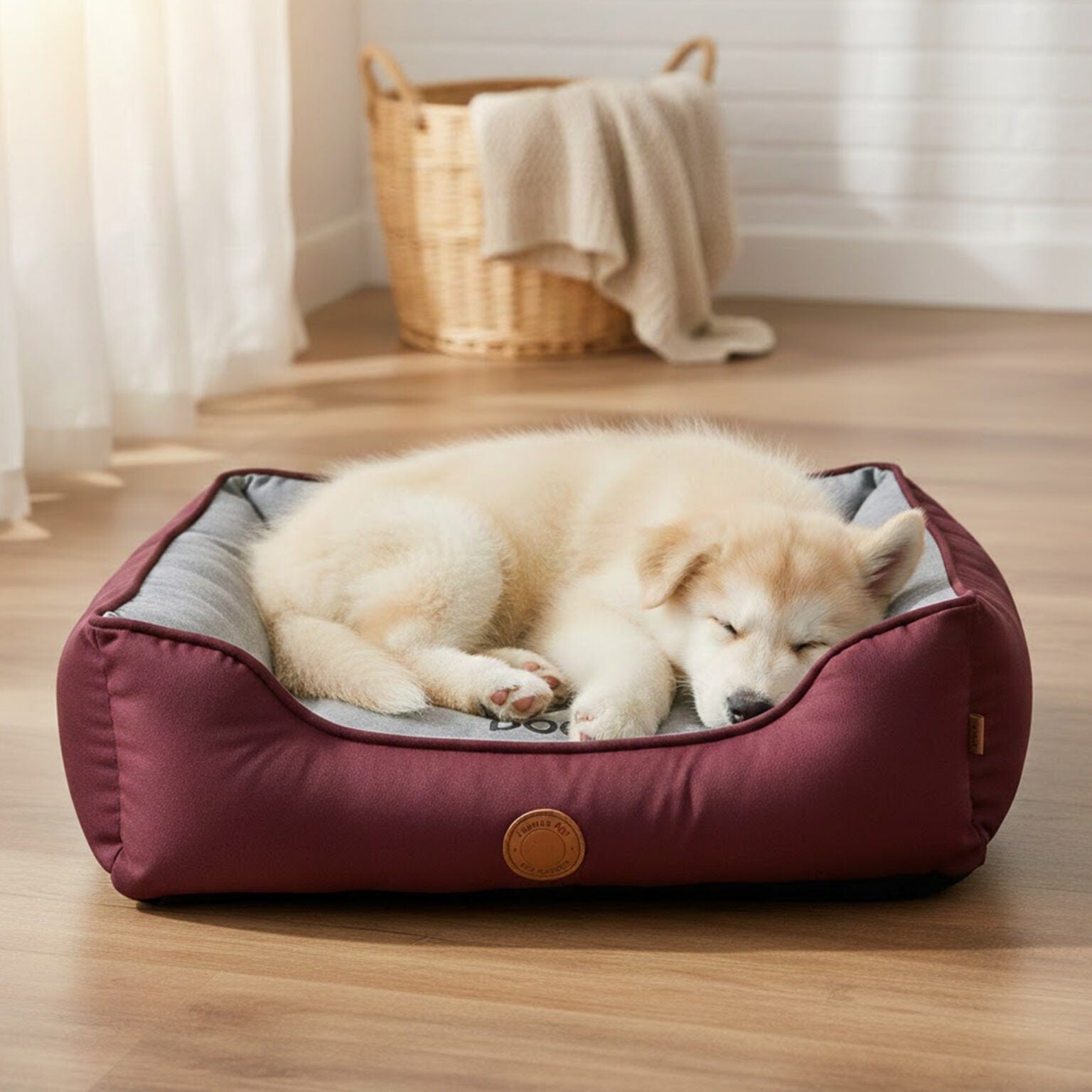 Cama Fábrica Pet London Vinho G