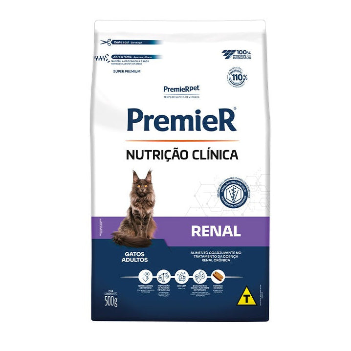 Ração Premier Nutrição Clínica Renal Gato Adulto 500g