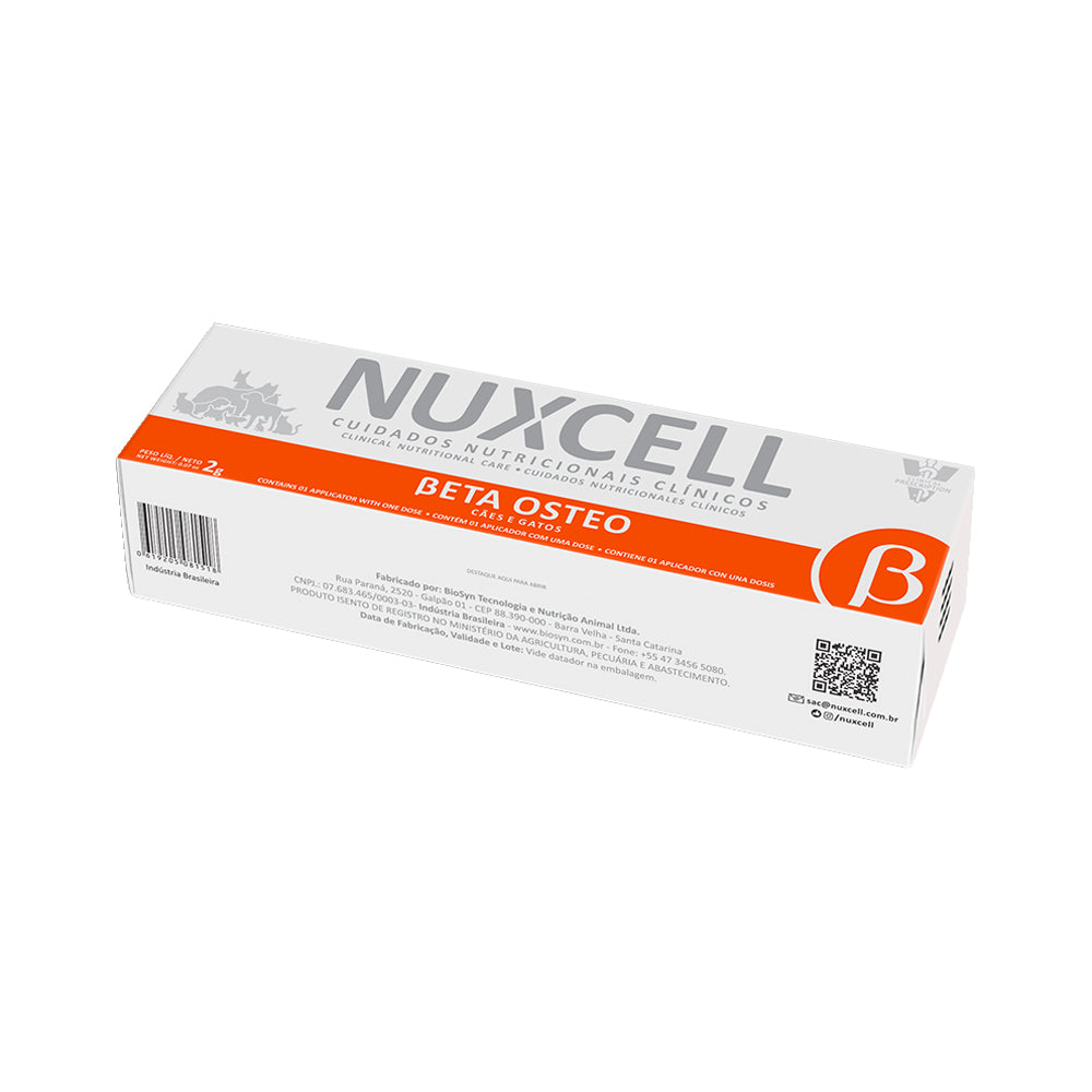Suplemento Nuxcell Beta Osteo para Cães e Gatos 2g