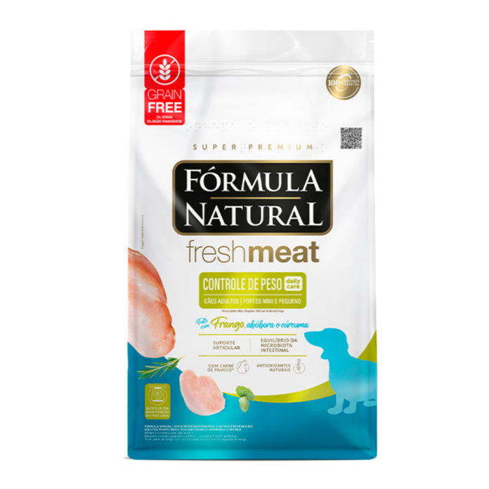 Ração Fórmula Natural Fresh Meat Controle de Peso Cães Adultos Raças Pequenas e Mini 2,5kg