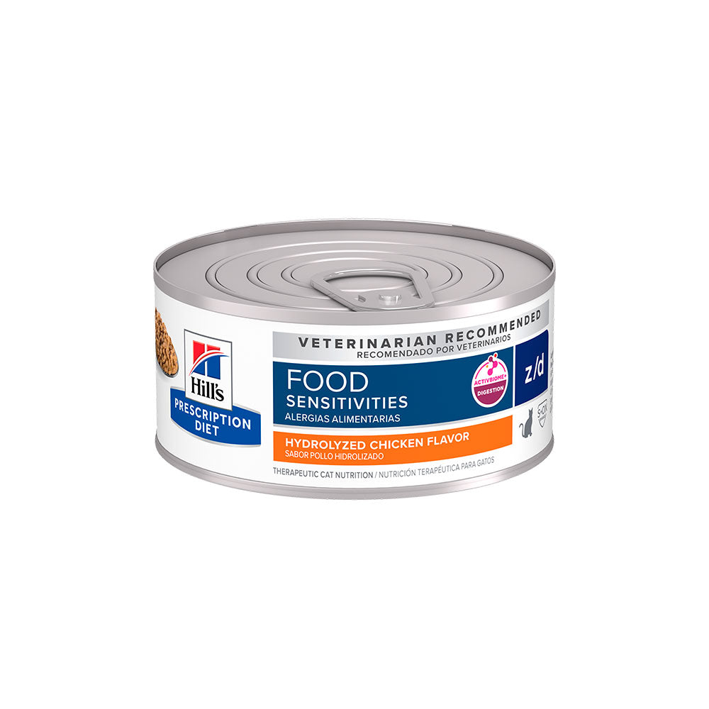 Alimento Úmido Hill's Prescription Diet Z/D Gatos Adultos Alergias Alimentares e de Pele 156g