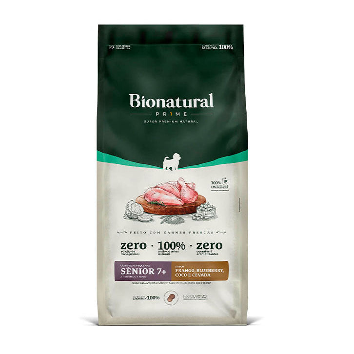 Ração Bionatural Prime Cães Sênior Raças Pequenas Frango 15kg