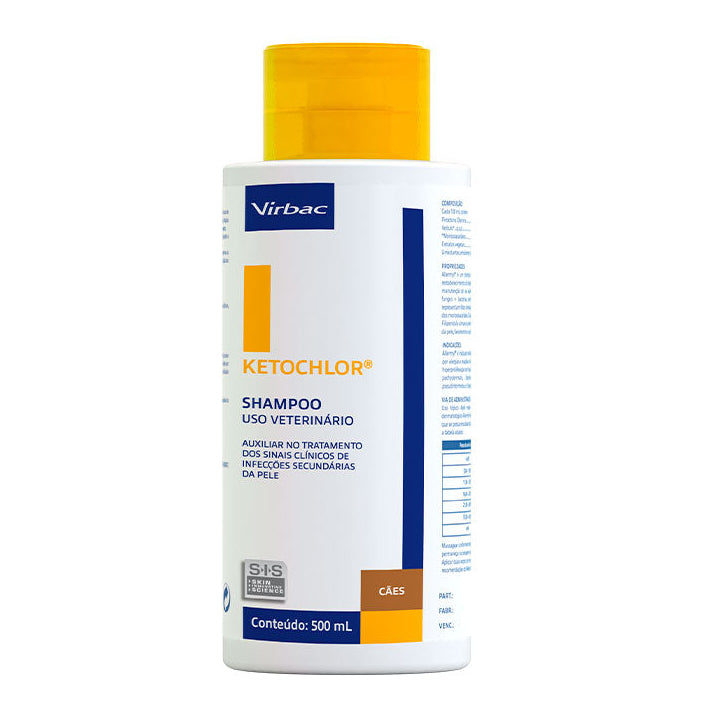 Shampoo Virbac Ketochlor para Cães 500ml