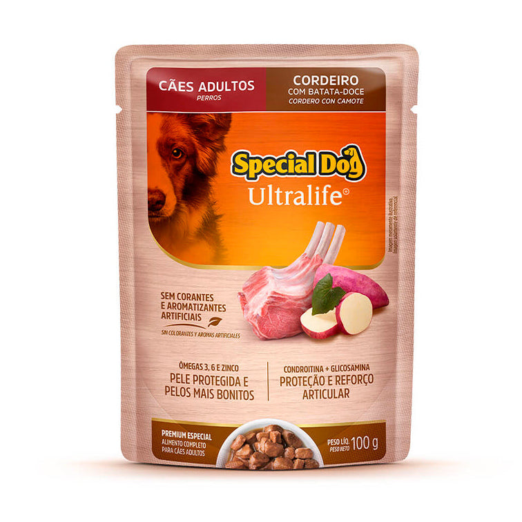 Alimento Úmido Special Dog Ultralife Cães Adultos Cordeiro 100g