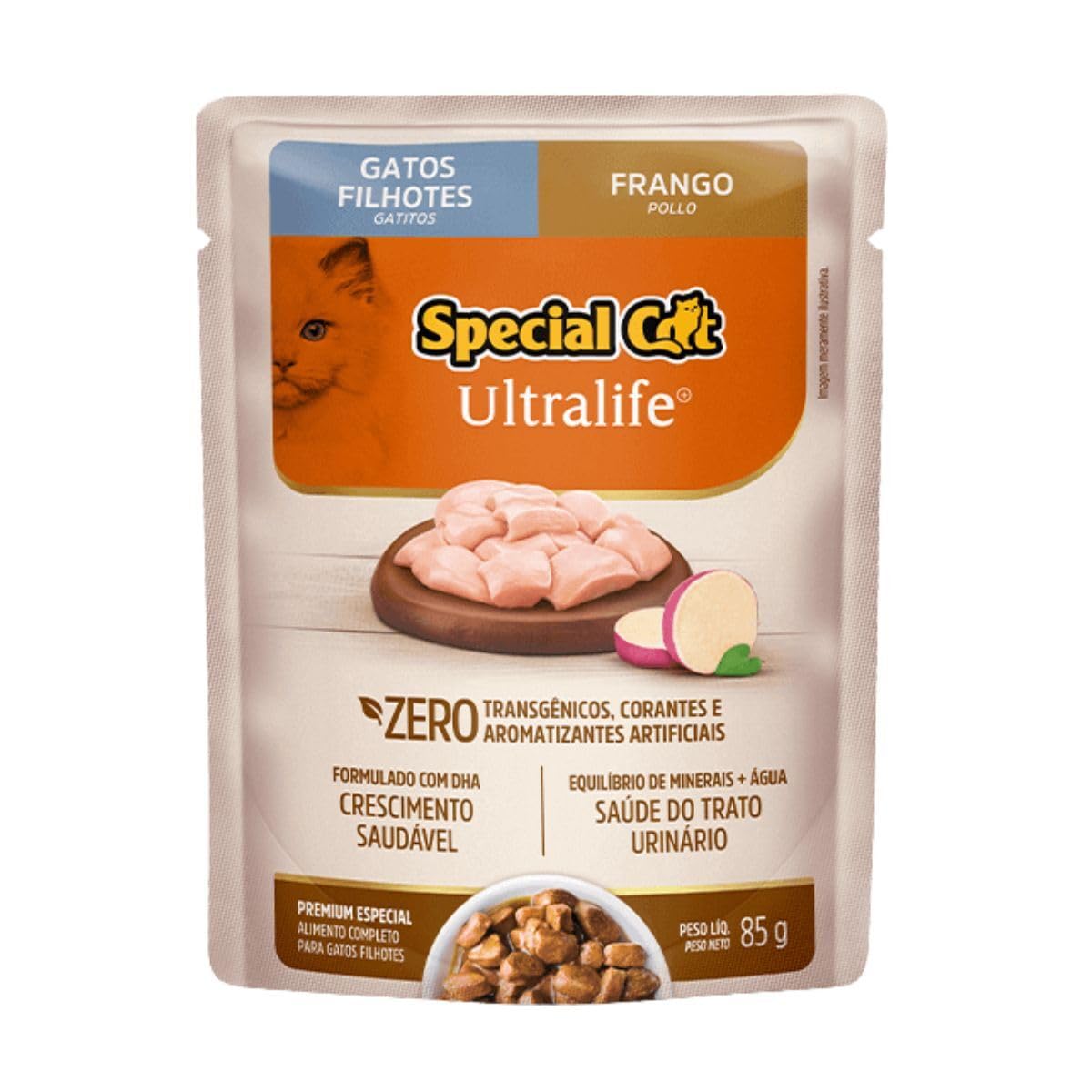 Alimento Úmido Special Cat Ultralife Gatos Filhotes Frango 100g
