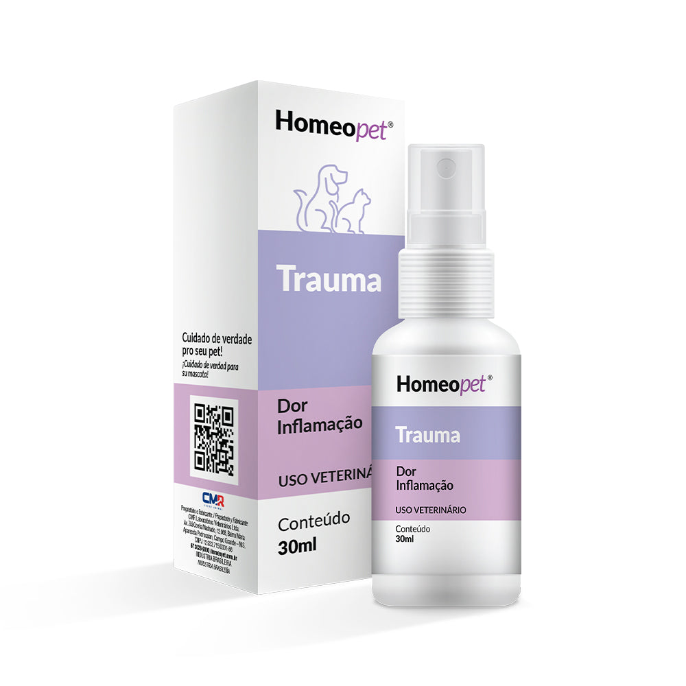 Sistema de Terapia Homeopet para Cães e Gatos Trauma 30ml