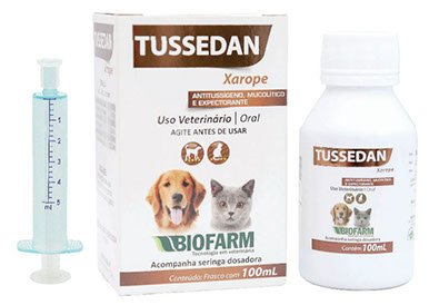 Xarope Tussedan para Cães e Gatos 100ml