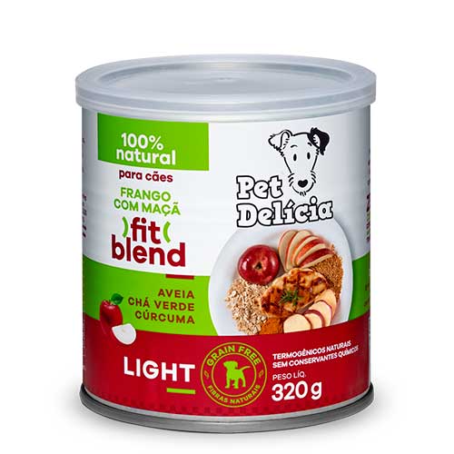 Alimento Natural Pet Delícia Cães Frango com Maçã Light 320g